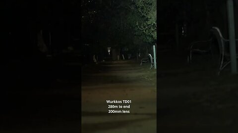 Wurkkos TD01 280m beamshot (close-up)