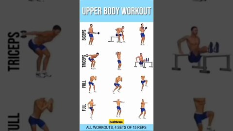 upper body workout 💪😍| check Description | healthcare #weightloss #fitnessbody #exercise #fatloss