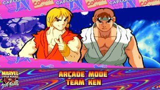 Marvel Super Heroes VS. Street Fighter: Arcade Mode - Team Ken