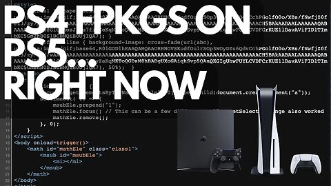 Run PS4 FPKGS on a PS5 4.03 - RIGHT NOW!