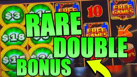 INSANE... NEVER BEFORE SEEN! SUPER RARE DOUBLE BONUS TRIGGER!!