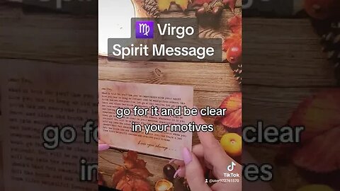 ♍ Virgo~Spirit Message for September Tarot