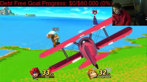 Roy VS Donkey Kong On The Hardest Difficulty In A Super Smash Bros Ultimate Match