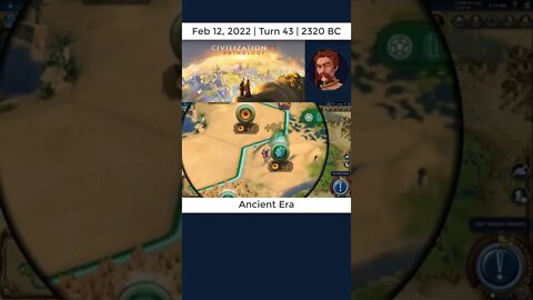 #oneturnadaychallenge #civ6 – Turn 43 - NEGOTIATIONS? #shorts