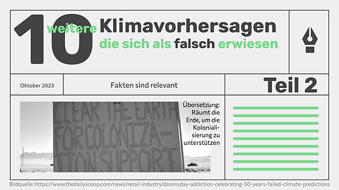 10 Klimavorhersagen, die sich als falsch erwiesen, Teil 2