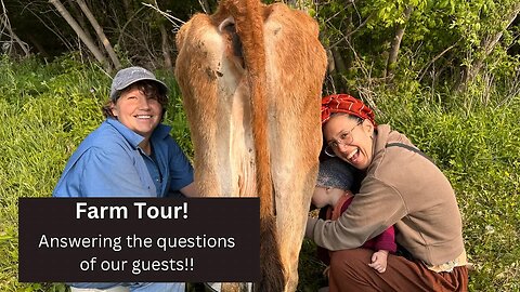 Farm Tour!! Answering the Questions of our Jewish guests from India!!