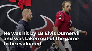 Tom Savage Suffers Massive Hit