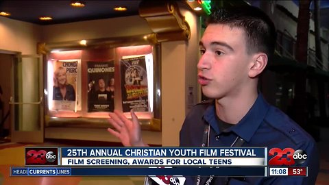 On the red carpet for the 25th Annual Christian Youth Film Festival