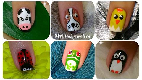 Cute animal nail art: Volume 1