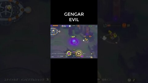 FUNNY MOMENT WITH EVIL GENGAR POKÉMON UNITE #shorts