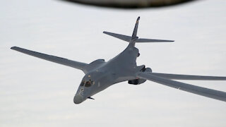 short 91st Air Refueling Squadron supports Super Bowl flyover