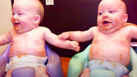 Sweetest Best Videos Of Funny Twin Babies Compilation - Twins Baby Video