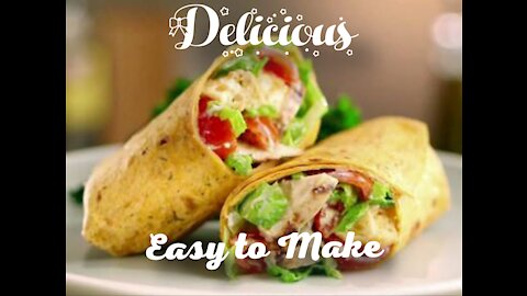 Chicken wrap, delicious and easy to make