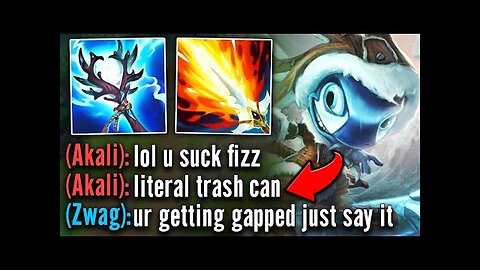 TRASH TALKING AKALI GETS TAUGHT A LESSON! (SHE WAS MALDING ALL GAME)