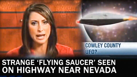 Caught on Tape 2023 - Flying Saucer Seen on Back of Truck With Escort UFO in the News