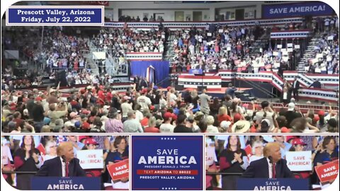 Trump rally in Prescott Valley, Arizona for Kari Lake * 7/22/22