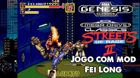 Streets of Rage II (com mod) - Fei Long