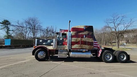 2 of 2 Peoples Convoy Rolling Out 3-3-2022 Trucker Convoy