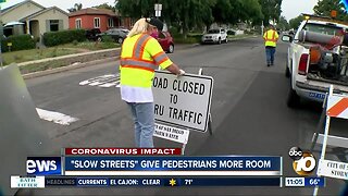 "Slow Streets" give pedestrians more room