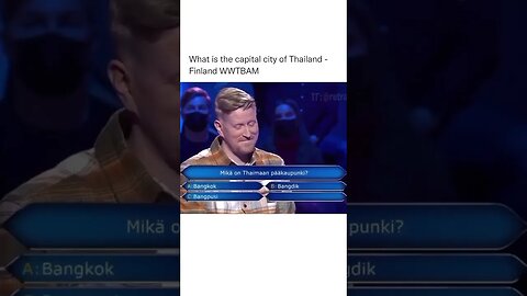 What is the capital city of Thailand 💀😂#shorts #gameshow #funny #competition