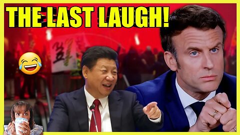 Macron VISITS China While Protesters STORM BlackRock In France (clip)