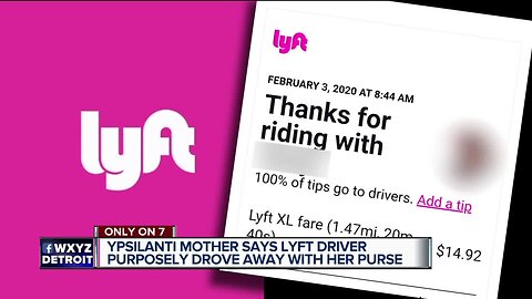 Ypsilanti mother says Lyft driver purposely drove away with her purse