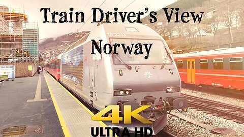 TRAIN DRIVER'S VIEW: Voss to Ål on the Bergen line in 4K ULTRA HD