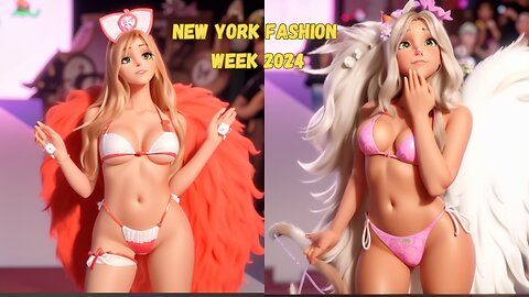 Krissy King Fantasy Bikini Fashion at New York Fashion Week x The Bureau 2024