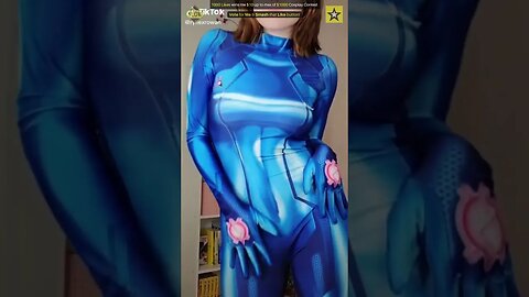 Best Zero Suit Samus Cosplay Costume - 1000 Likes TikTok Dance Contest 🔵🚀 #shorts