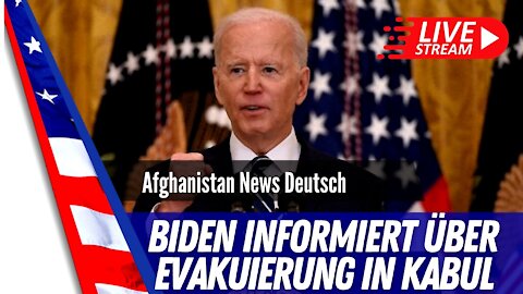 Präsident Biden informiert über evakuierung aus Kabul.