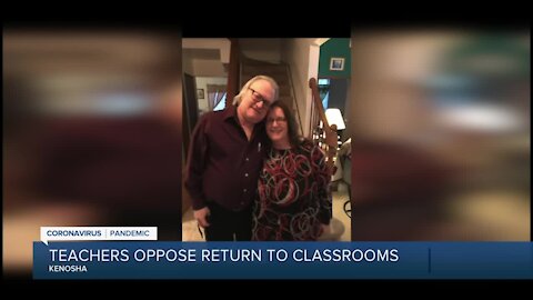 Kenosha School District teacher says she caught COVID-19 in classroom, led to husbands death