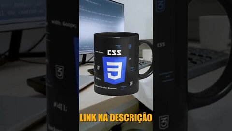 Caneca Dev CSS3 - Preta - #shorts