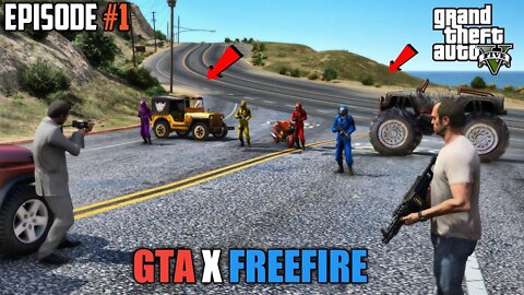 Gta v x free fire story and Sakura 🤯 x garena 😱