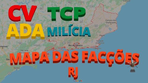 MAPA DAS COMUNIDADES E SUAS FACÇÕES - PISTA NEWS