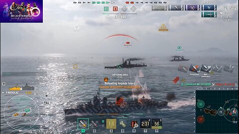 World of Warships, Battleship, vs, Destroyer, Nicholas, #Boosteroid #Worldofwarships #slarthegorn