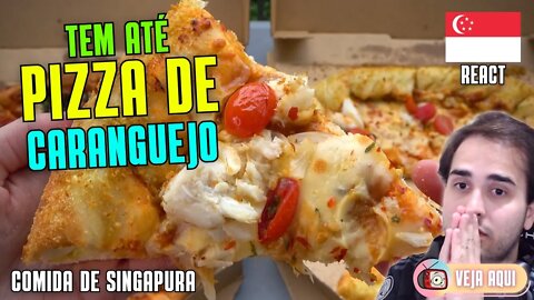 Experimentando PIZZAS de SINGAPURA! Reagindo a COMIDAS DE RUA de SINGAPURA | Veja Aqui Reacts