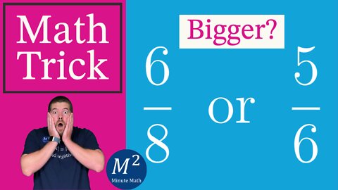 Comparing Fractions Fast! Minute Math Tricks - Part 36 #shorts