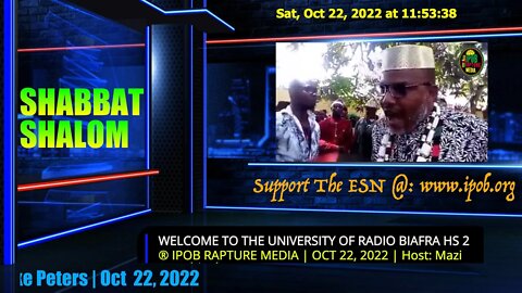 Welcome To The University Of Radio Biafra | USA LIVE | Host: Mazi Iyke Peters | Oct 22, 2022