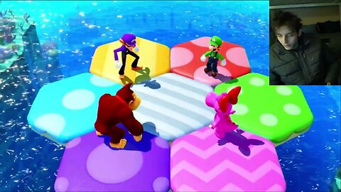 Mario Party Superstars Mushroom Mix Up Minigame Featuring Waluigi VS Nintendo Characters