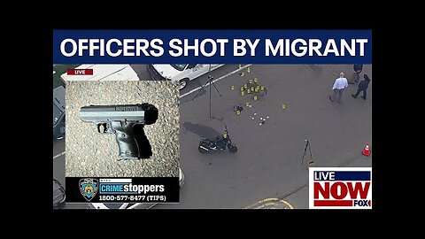 NYPD officers shot by moped-riding migrant | LiveNOW from FOX