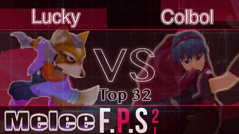 Selfless|Lucky (Fox) vs. SS|Colbol (Marth) - Melee Top 32 - FPS2