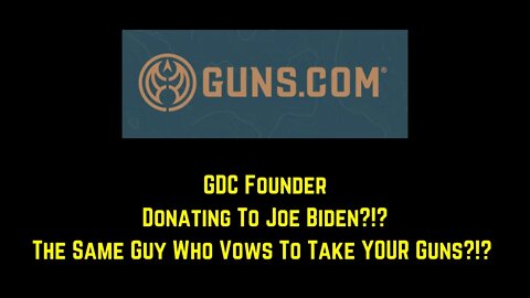 Guns.com Founder: The Guy Who Sells Guns Donates To The Guy Who Vows To Take YOUR Guns?!?