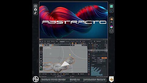 #Blender : Haz facilmente una imagen abstracta | nivel principiante