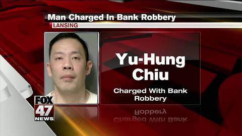 Lansing man charged in Comerica Bank robbery