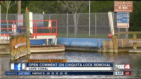 Public comment on Chiquita Lock removal