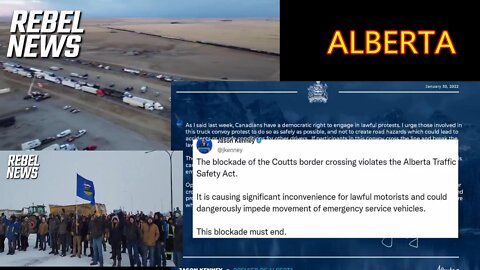 ALBERTA TRUCK BLOCKADE AND THE BREAKOUT! (EDITED)