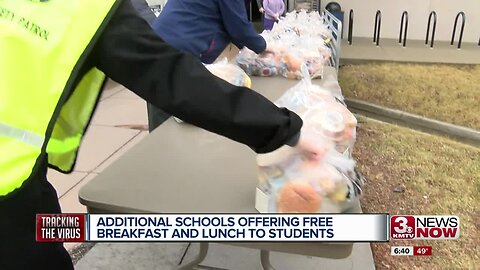 Additional schools offering free breakfast and lunch to students