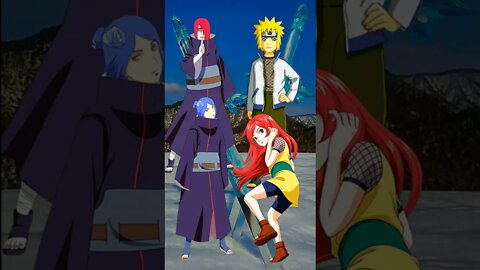 Minato, Khusina Melawan Nagato, Konan.#shorts