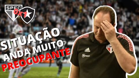 PREOCUPANTE: São Paulo joga mal fora de casa mais uma vez e perde a invencibilidade para o Botafogo