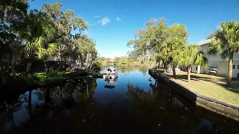 DJI Avata flying a canal in New Port Richey FL